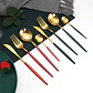 SET CUBIERTOS DORADOS 4 PCS  - Miniatura 3