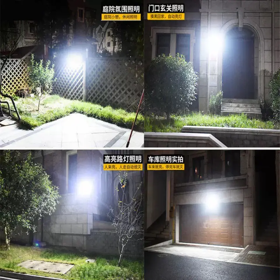 FOCO CON SENSOR Y PANEL SOLAR 160LEDS  2