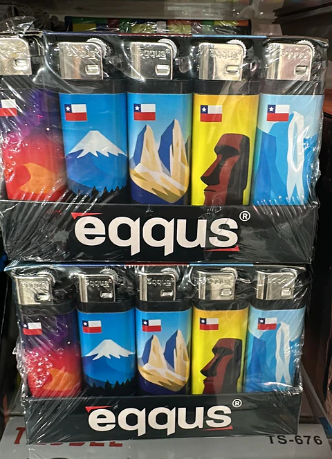 ENCENDEDOR PIEDRA CON DISEÑO CAJITA 50PZS 
