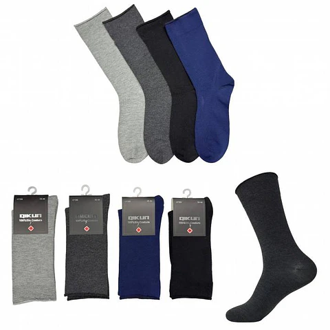 CALCETA DE ALGODÓN PARA DIABÉTICO HOMBRE 