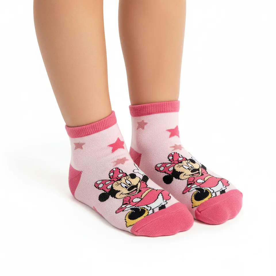 CALCETA DE ALGODÓN MINNIE MOUSE CON LICENCIA  7