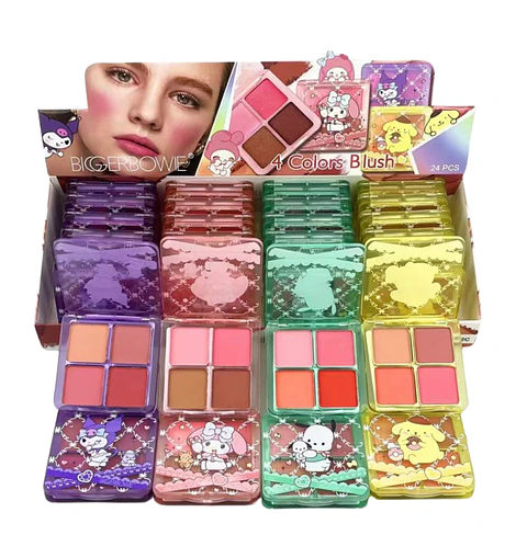 SET RUBOR SANRIO 4 COLORES POR MAYOR