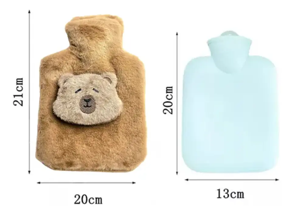 BOLSA DE AGUA CALIENTE PELUCHE CAPYBARA 1L 26x18CM- POR MAYOR 4