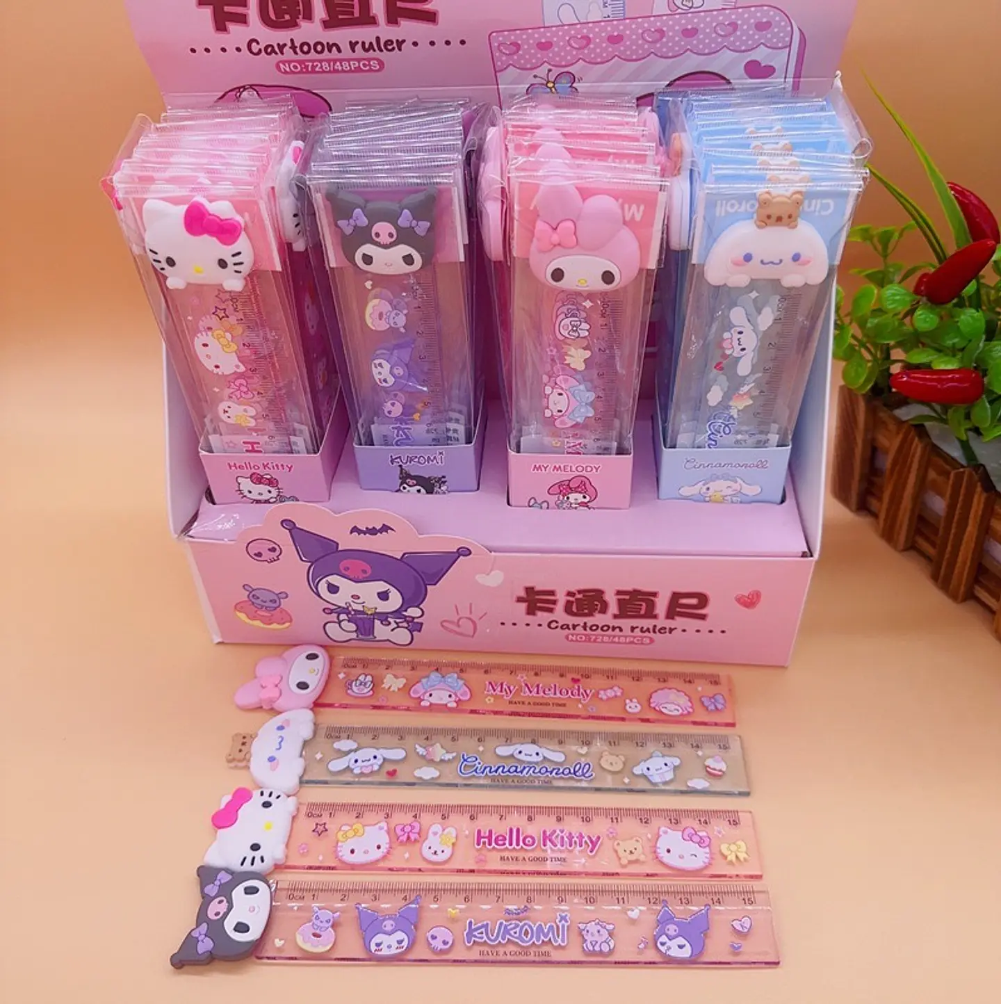 REGLA SANRIO DISEÑO 3D- POR MAYOR 3
