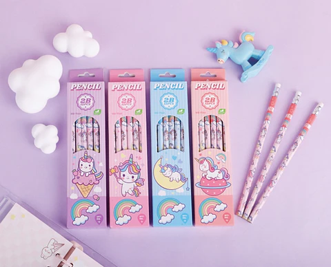 SET DE LÁPIZ GRAFITO UNICORNIO CAJITA 12UNDS- POR MAYOR
