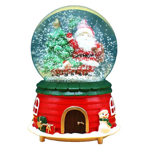 ADORNO ESFERA NAVIDAD CON LUCES MUSICAL 12CM- POR MAYOR