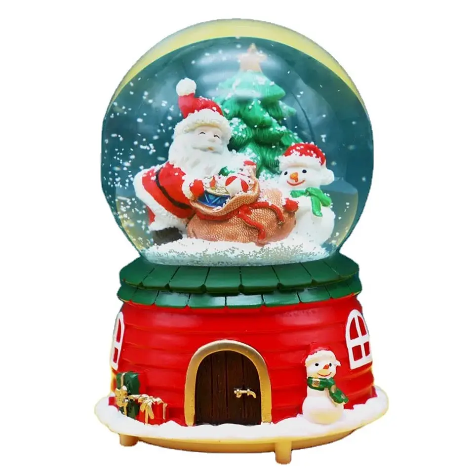 ADORNO ESFERA NAVIDAD CON LUCES MUSICAL 12CM- POR MAYOR 5