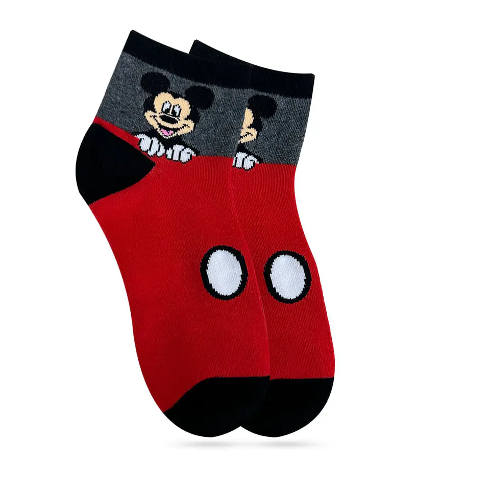 CALCETA DE ALGODÓN MICKEY MOUSE CON LICENCIA - POR MAYOR 2