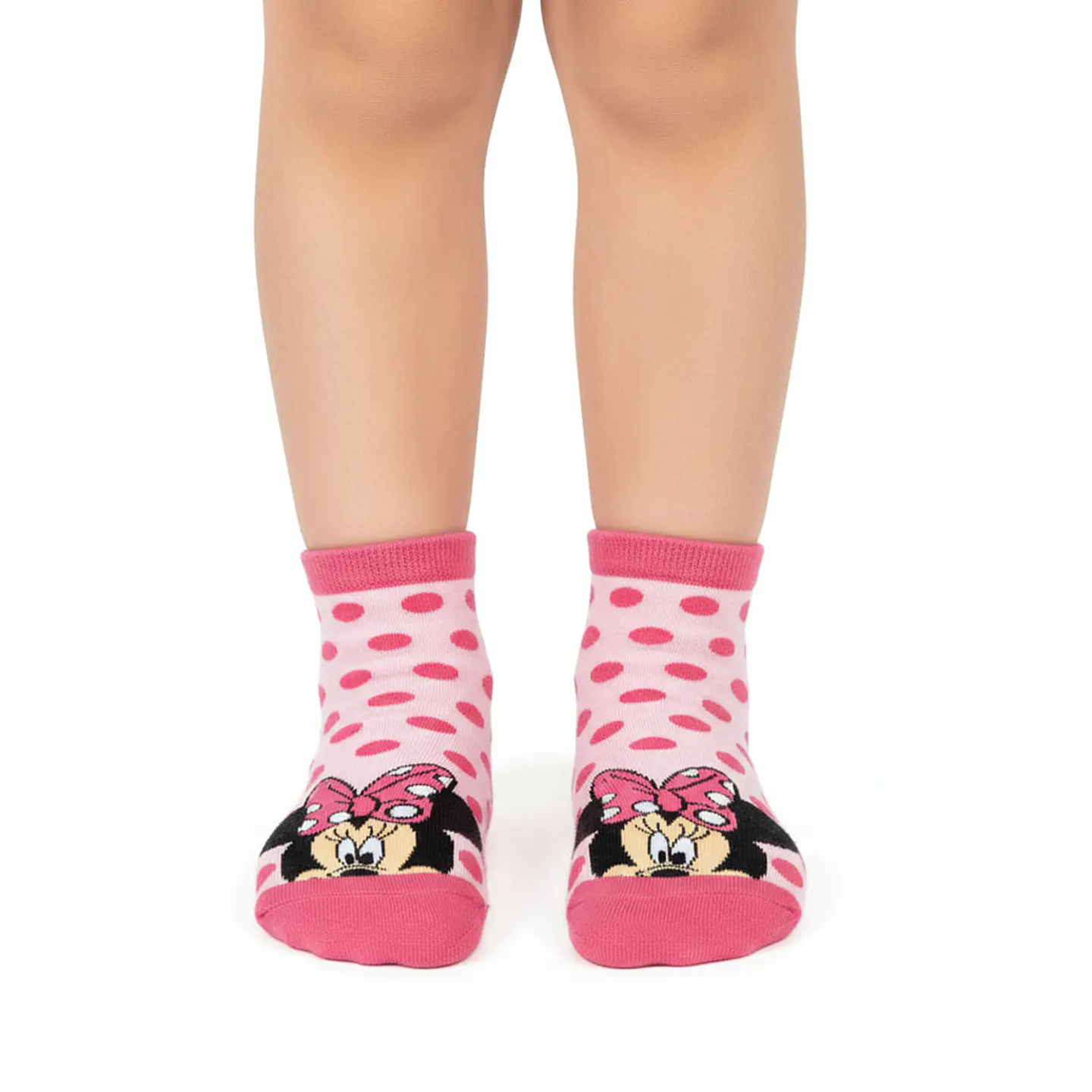 CALCETA DE ALGODÓN MINNIE MOUSE CON LICENCIA - POR MAYOR 5