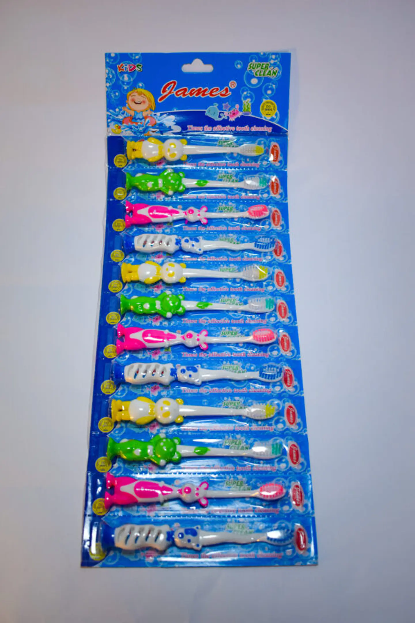 BLÍSTER CEPILLO DE DIENTES NIÑOS 12PCS- POR MAYOR 1
