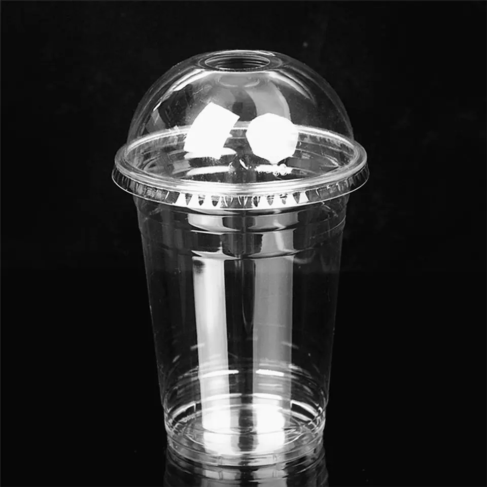 VASO TRANSPARENTE CON TAPA 24oz/ 700ml- POR MAYOR 1