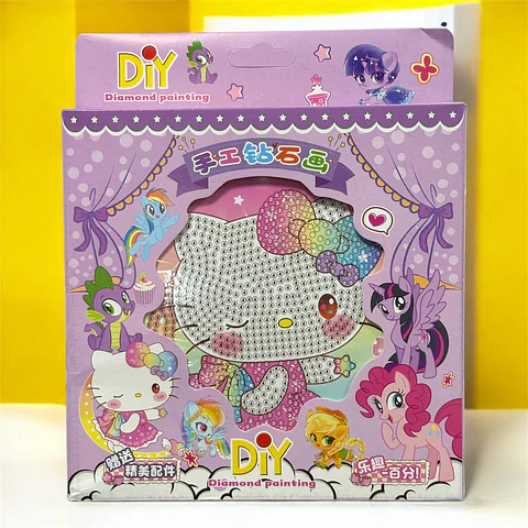 ARTE DIAMANTE KAWAII CON MARCO 15X15 - POR MAYOR