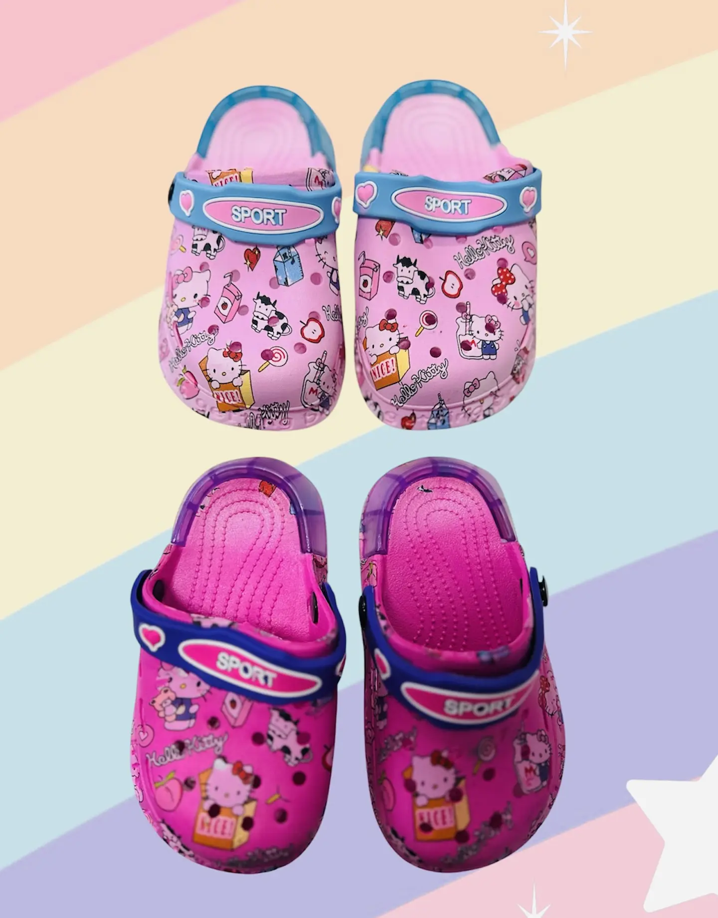CHALAS DISEÑO HELLO KITTY CON LUCES - POR MAYOR 1