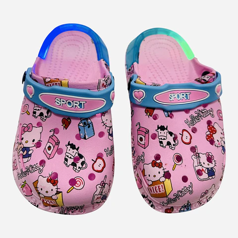 CHALAS DISEÑO HELLO KITTY CON LUCES - POR MAYOR