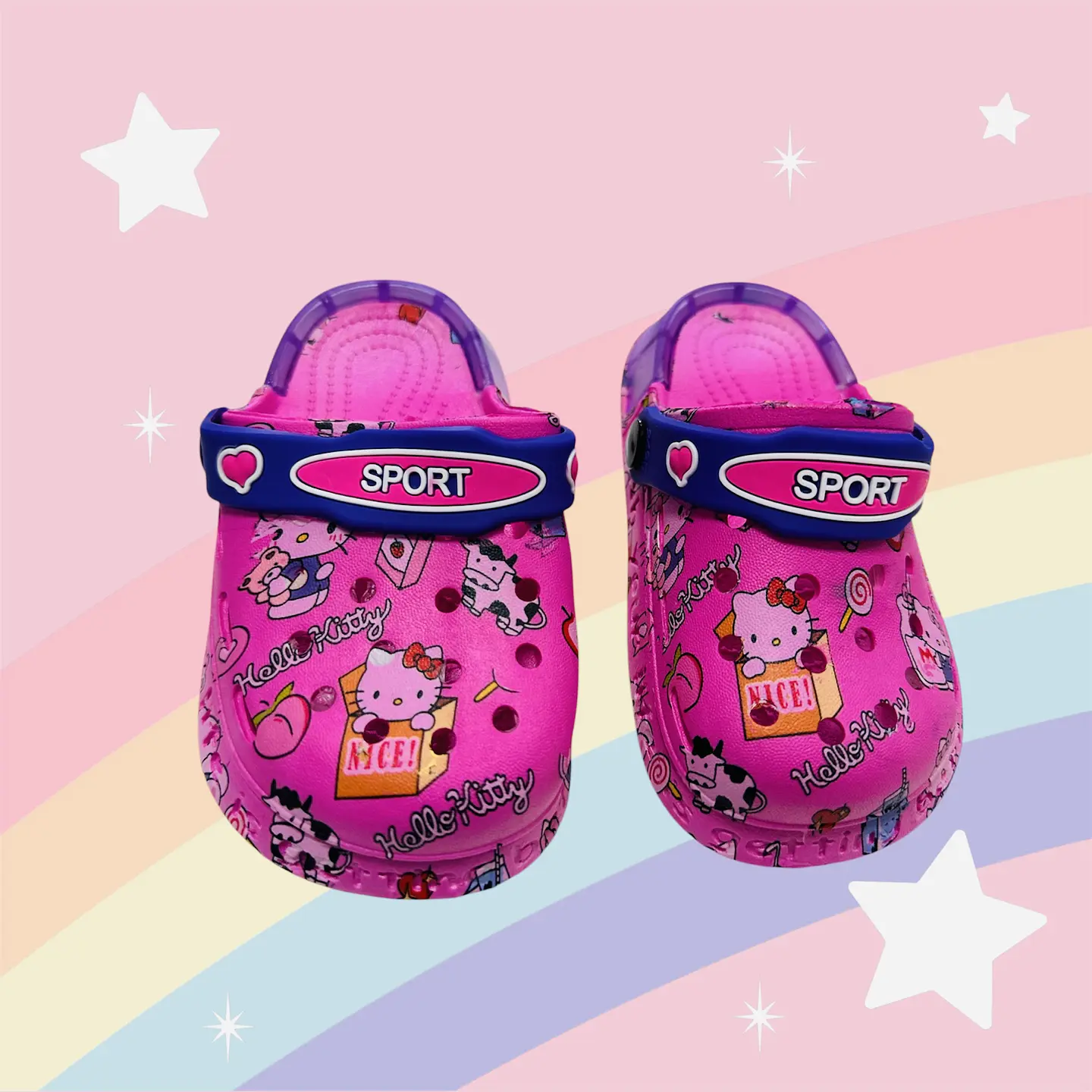 CHALAS DISEÑO HELLO KITTY CON LUCES - POR MAYOR 3