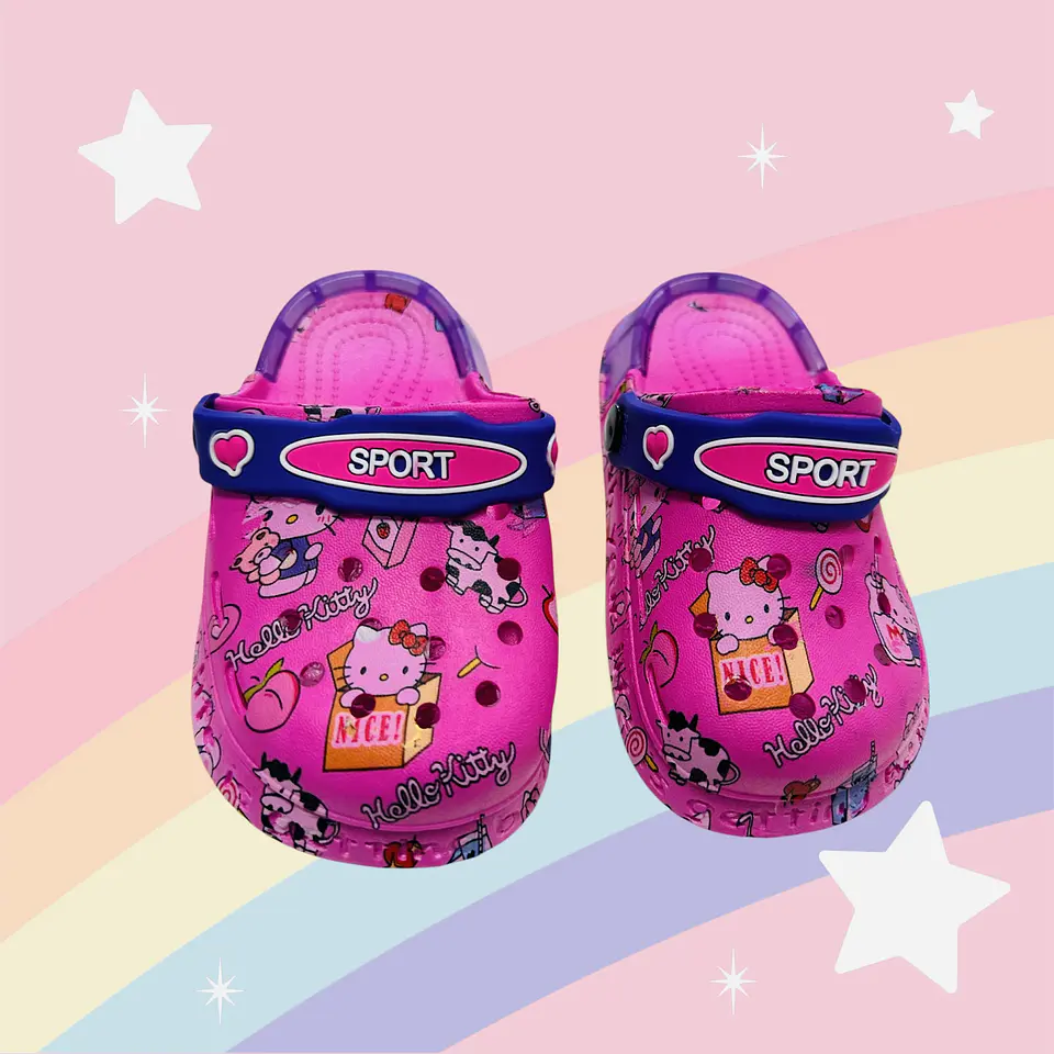 CHALAS DISEÑO HELLO KITTY CON LUCES - POR MAYOR 3