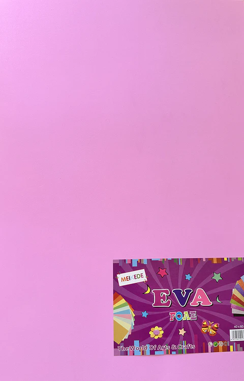 GOMA EVA COLOR ROSADO CLARO 60x40CM- POR MAYOR