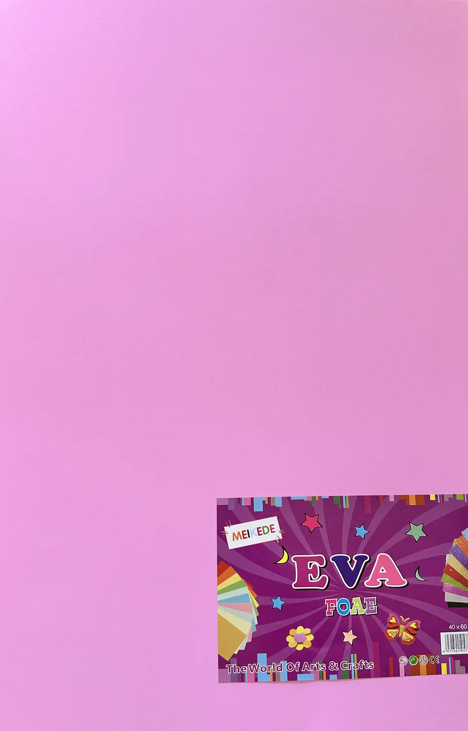 GOMA EVA COLOR ROSADO CLARO 60x40CM- POR MAYOR 1