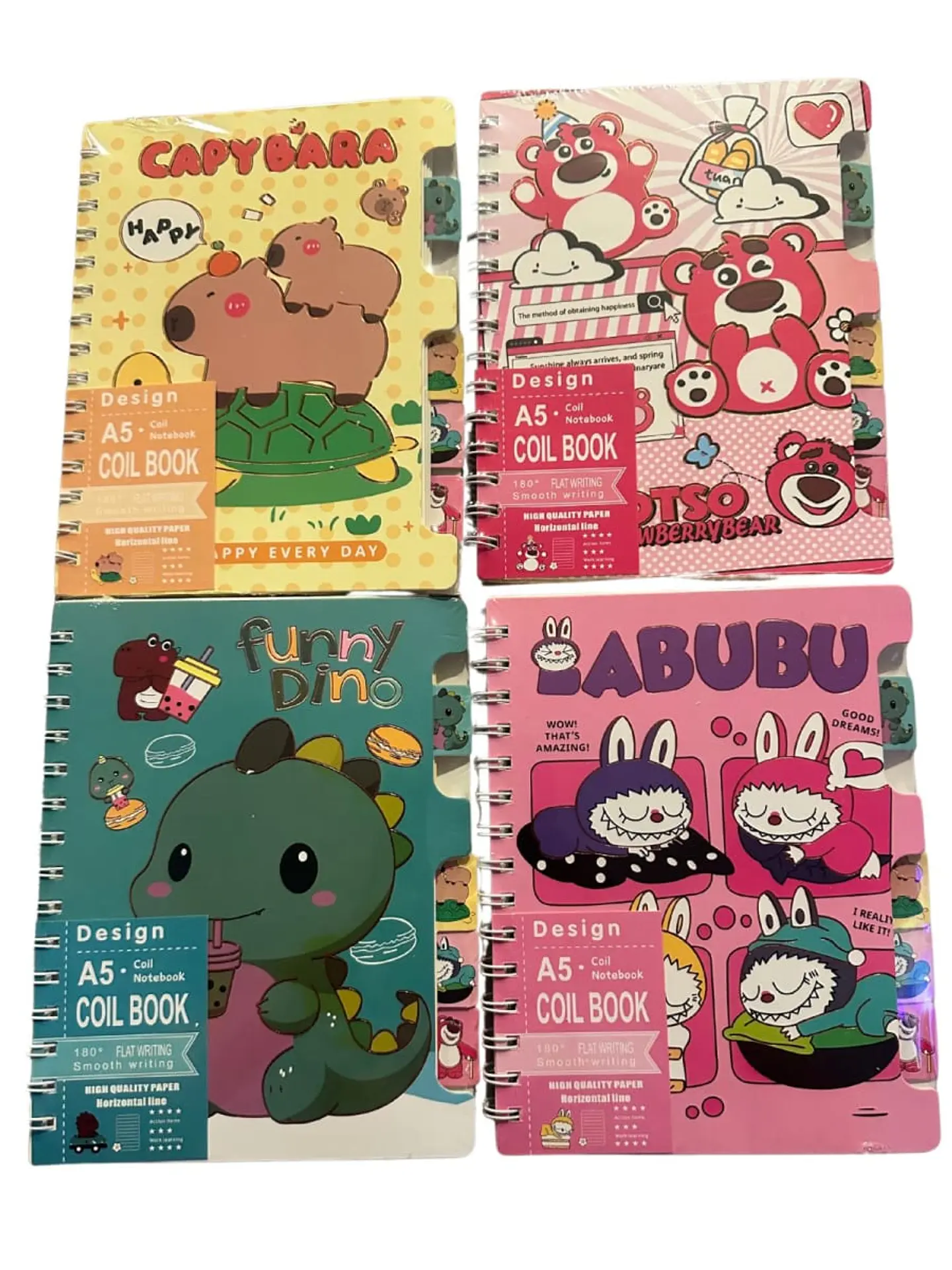 CUADERNO ANILLADO KAWAI CON SEPARADORES- POR MAYOR 1