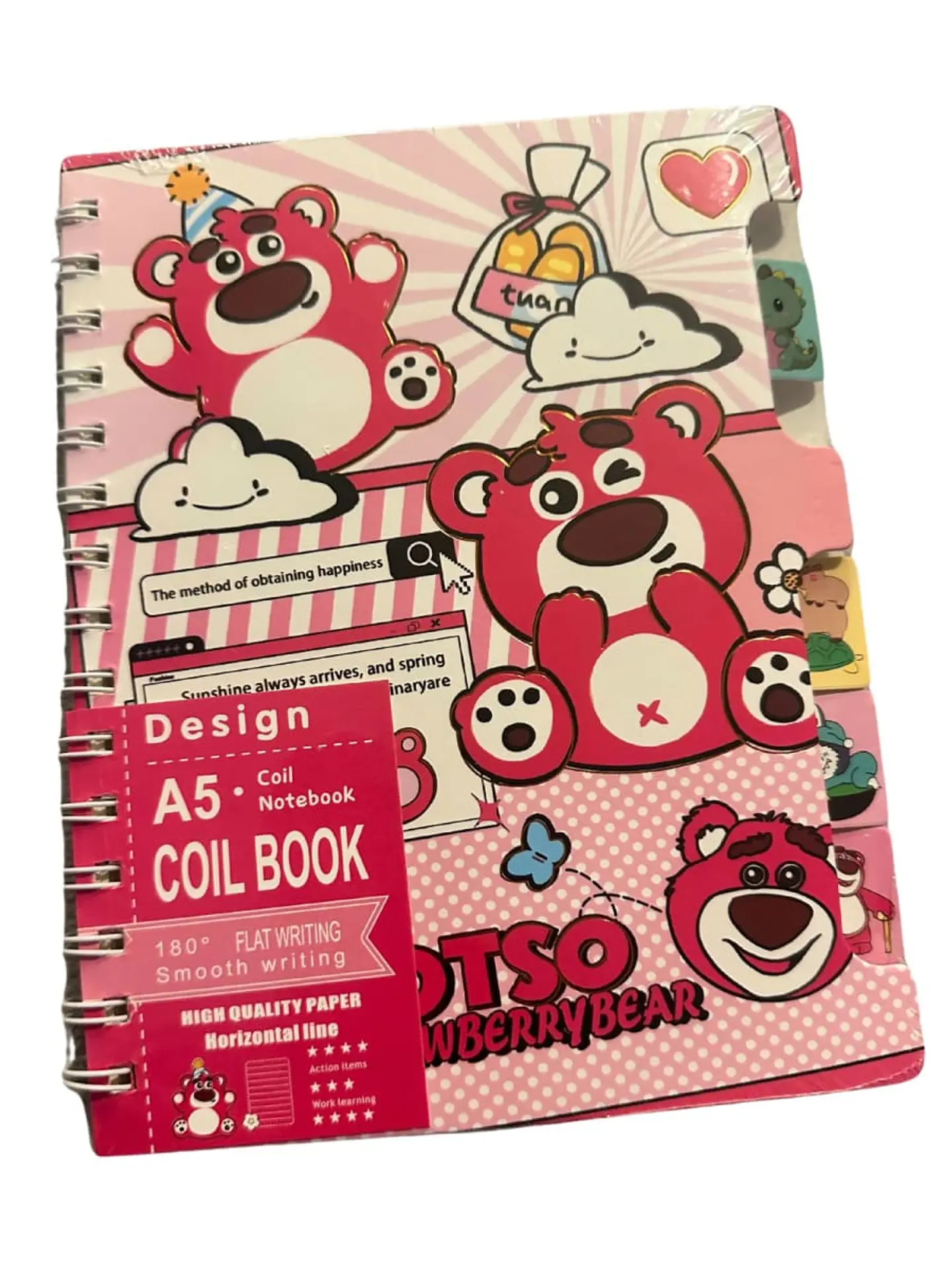 CUADERNO ANILLADO KAWAI CON SEPARADORES- POR MAYOR 3