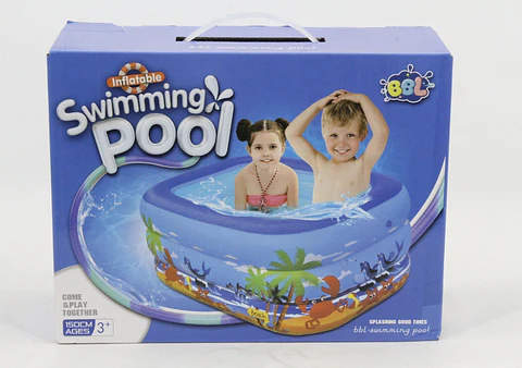 PISCINA INFLABLE CUADRADO 150x105x56CM- POR MAYOR