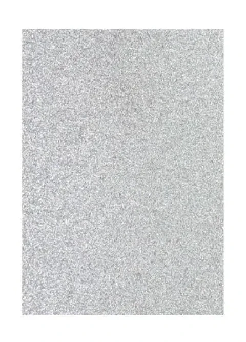 GOMA EVA PLATEADO GLITTER 60x40 PQT 10UNDS - POR MAYOR