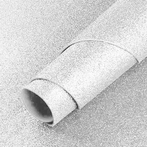 GOMA EVA PLATEADO GLITTER 60x40 PQT 10UNDS - POR MAYOR