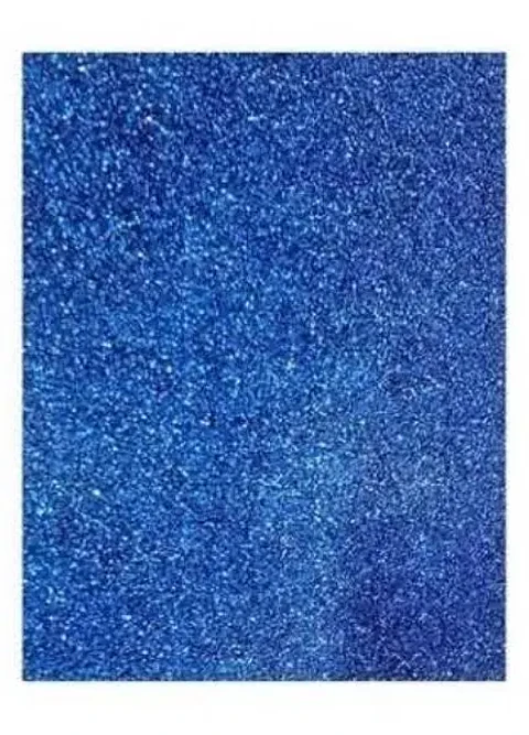 GOMA EVA AZUL GLITTER 60x40 PQT 10UNDS- POR MAYOR