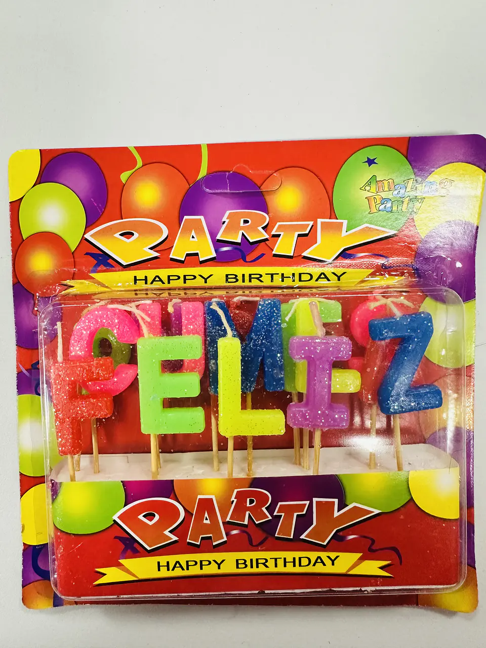 VELA LETRAS FELIZ CUMPLEAÑOS- POR MAYOR 2