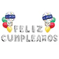 GLOBO METÁLICO LETRAS FELIZ CUMPLEAÑOS- POR MAYOR - Miniatura 1