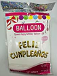 GLOBO METÁLICO LETRAS FELIZ CUMPLEAÑOS- POR MAYOR - Miniatura 2