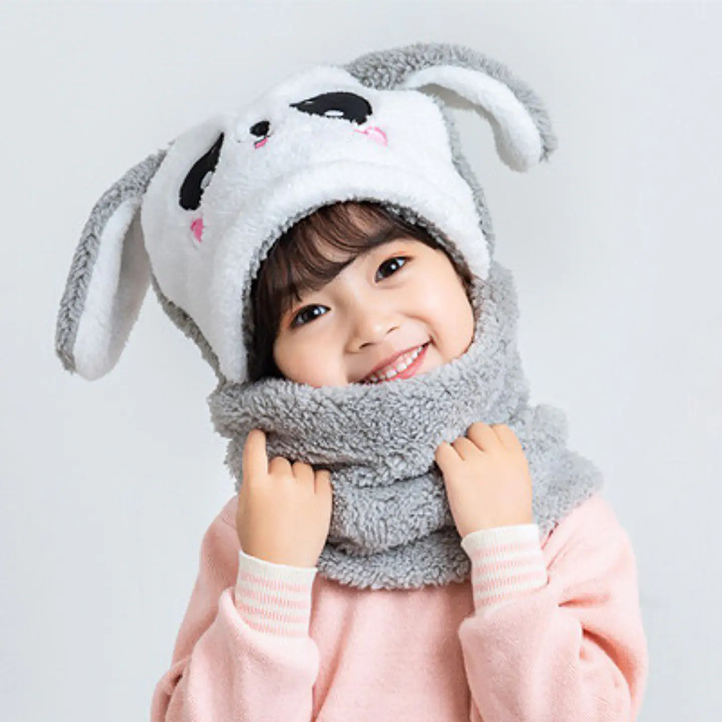 GORRO CUELLO CHIPORRO NIÑO, OREJAS DE CONEJO- POR MAYOR 6