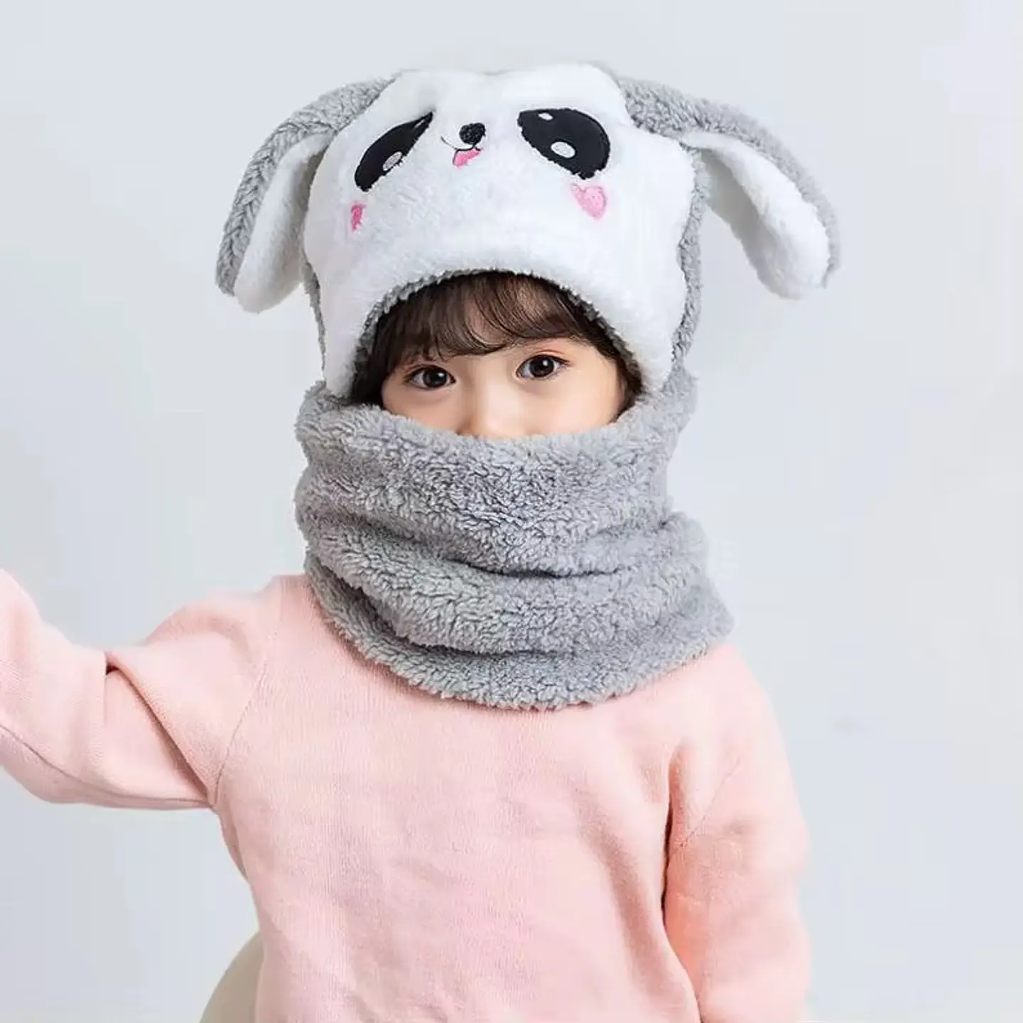 GORRO CUELLO CHIPORRO NIÑO, OREJAS DE CONEJO- POR MAYOR 8
