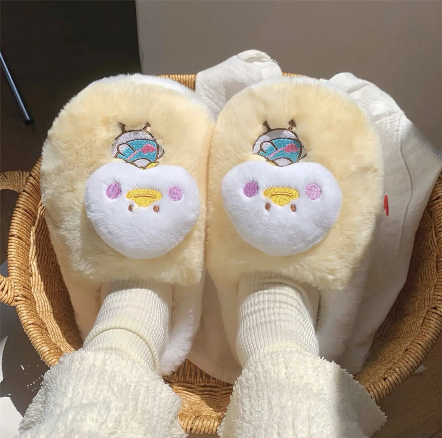 PANTUFLA PELUCHE PATITO 36/37 38/39 40/41- POR MAYOR 1