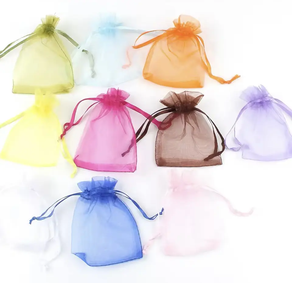 BOLSA DE ORGANZA 11x16CM PAQUETE 100UNDS- POR MAYOR 1