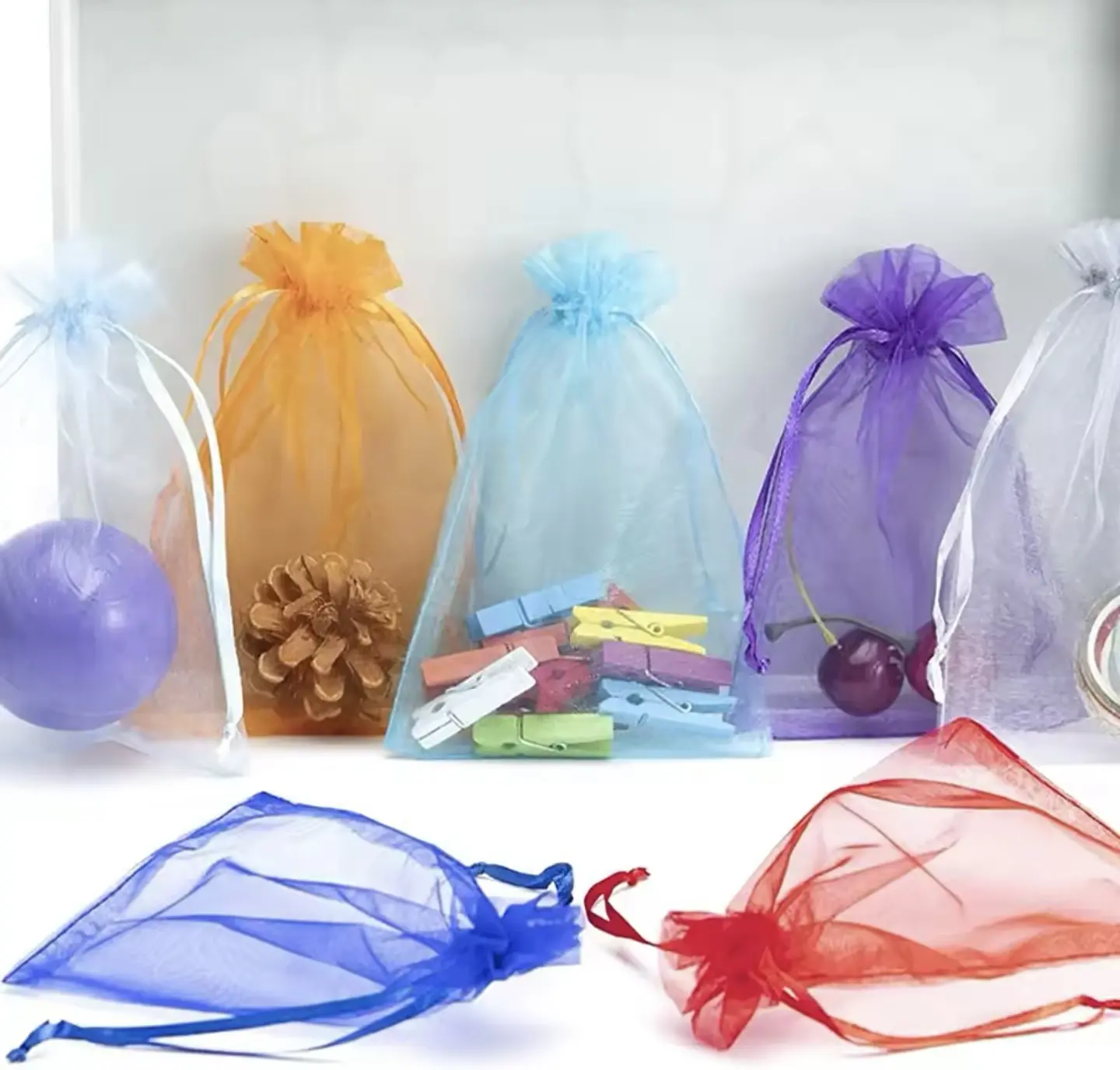 BOLSA DE ORGANZA 11x16CM PAQUETE 100UNDS- POR MAYOR 3