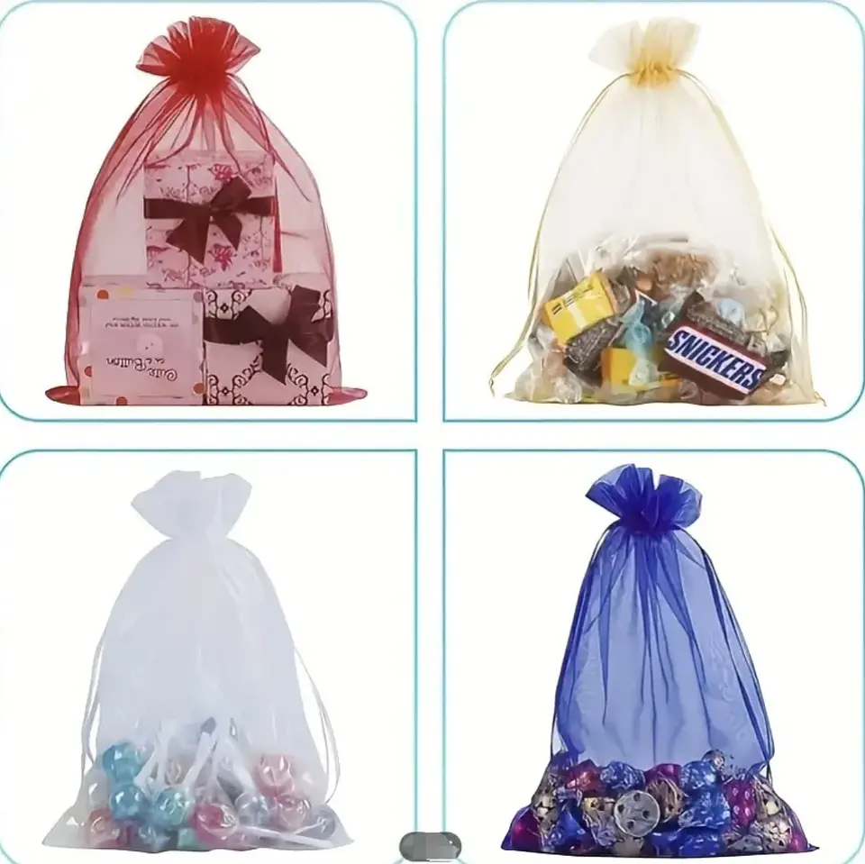 BOLSA DE ORGANZA 11x16CM PAQUETE 100UNDS- POR MAYOR 5