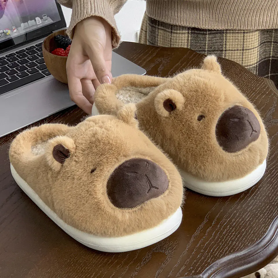 PANTUFLA CAPYBARA ADULTO 36/37 38/39 40/41- POR MAYOR 4