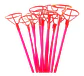 SET DE 50 VARILLAS ROJAS CON PORTA GLOBO DE 45CM- POR MAYOR - Miniatura 2