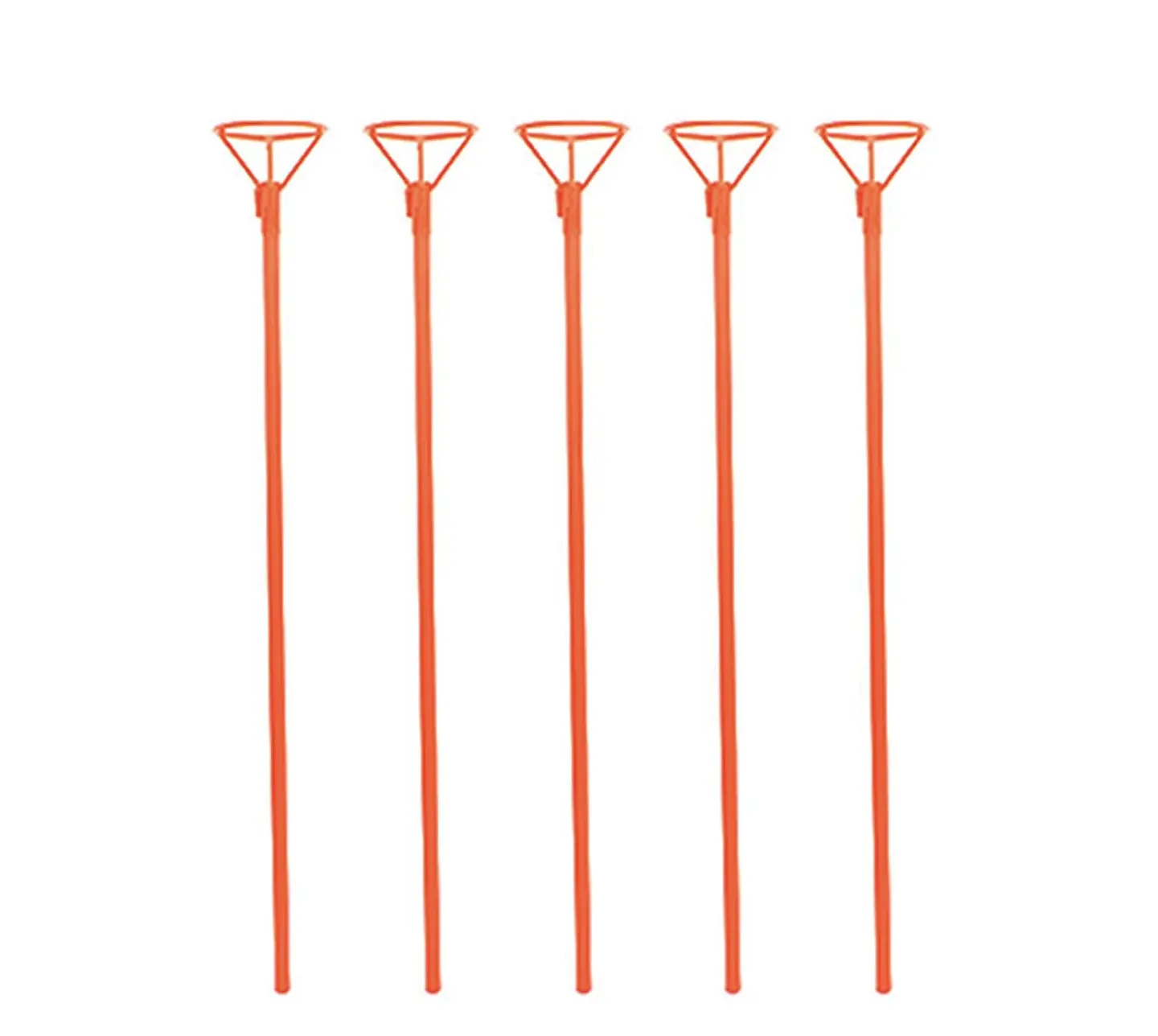 SET DE 50 VARILLAS ROJAS CON PORTA GLOBO DE 45CM- POR MAYOR 5
