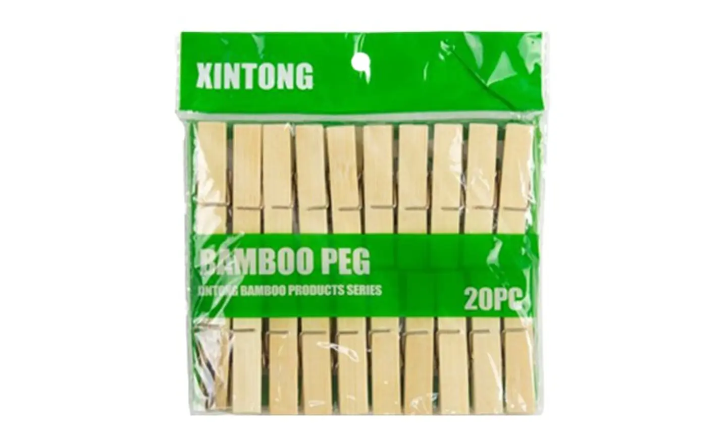 PERRO DE BAMBOO PARA ROPA PQT 20UNDS- POR MAYOR 1