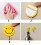GANCHOS PARA PARED EMOJI PQT 6 UNDS RESISTE 3KG- POR MAYOR - Miniatura 2