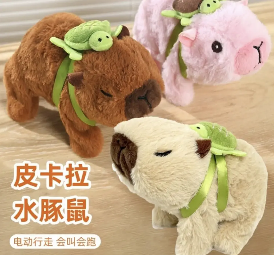 PELUCHE ROBOT CAPYBARA SALTA, CAMINA Y SONIDO- POR MAYOR 1