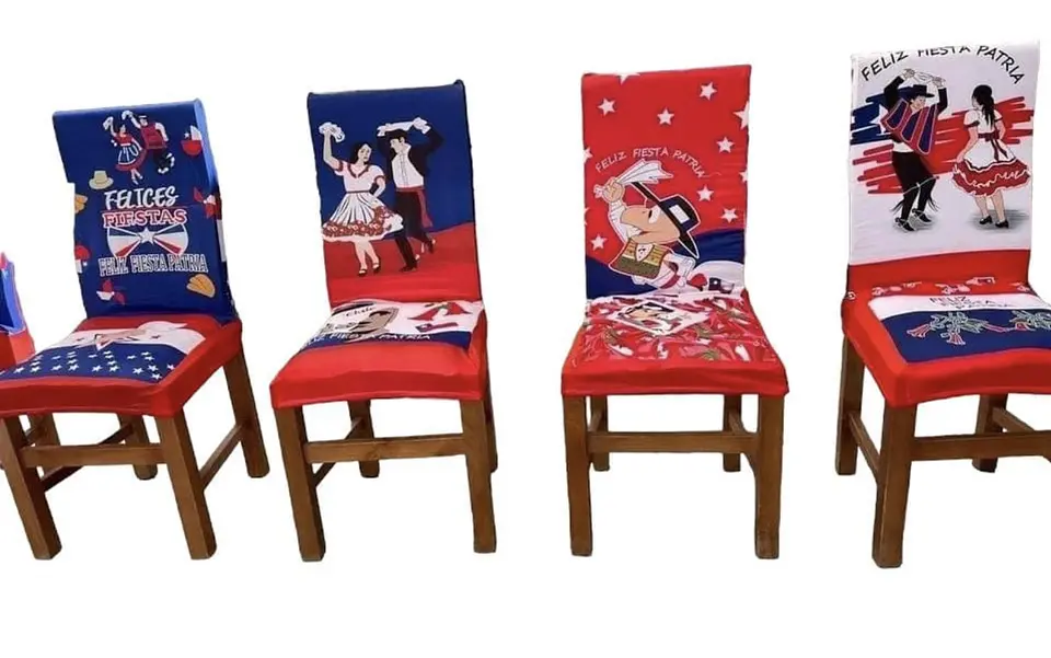 JUEGO DE 6 FUNDAS DE SILLA 18 DE SEPTIEMBRE- POR MAYOR 2