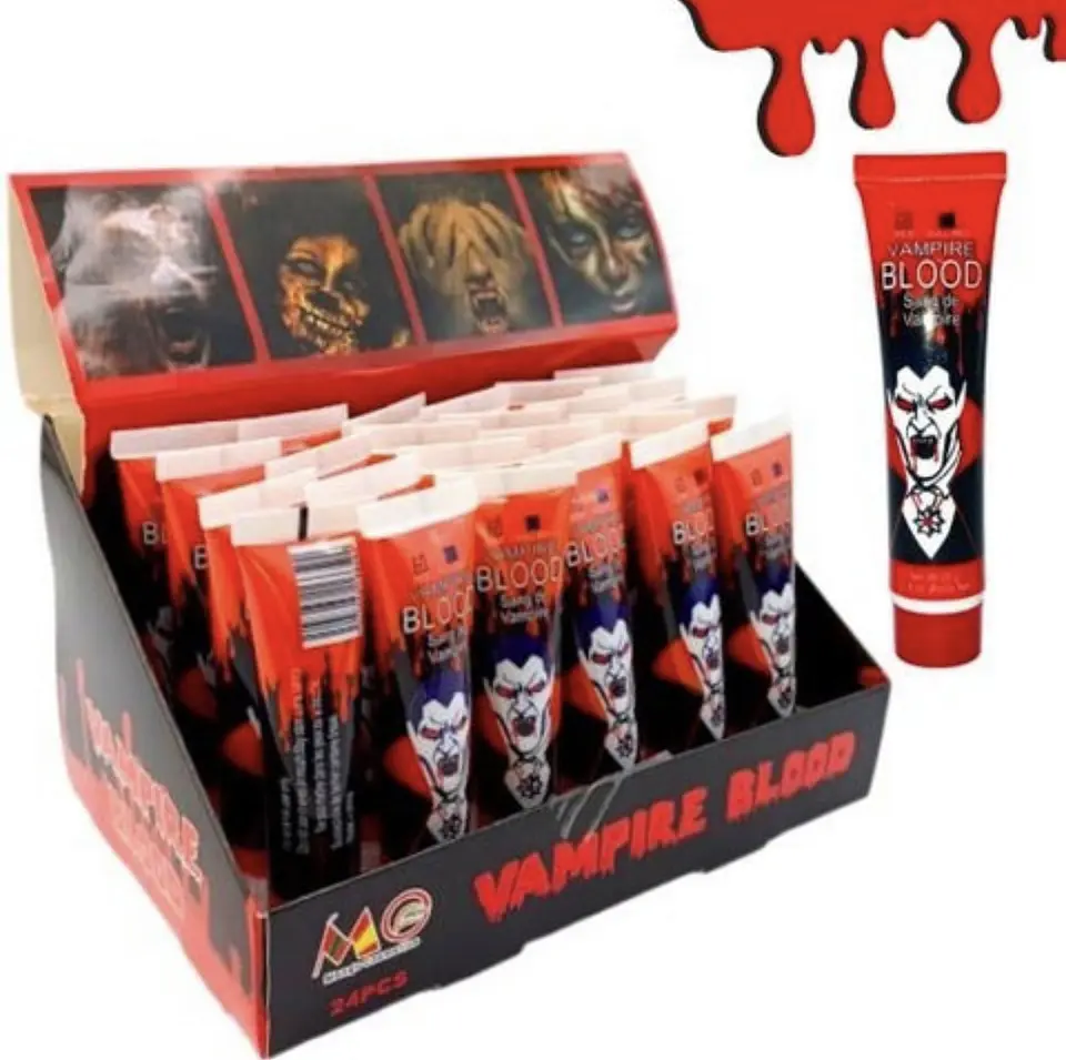 SANGRE FALSA ARTIFICIAL MAQUILLAJE ROSTRO- POR MAYOR 2