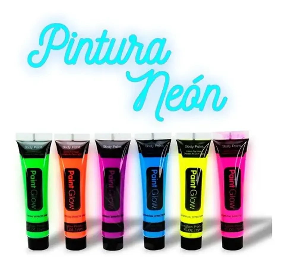 PINTURA NEÓN PARA ROSTRO Y CUERPO LAVABLE- POR MAYOR 8