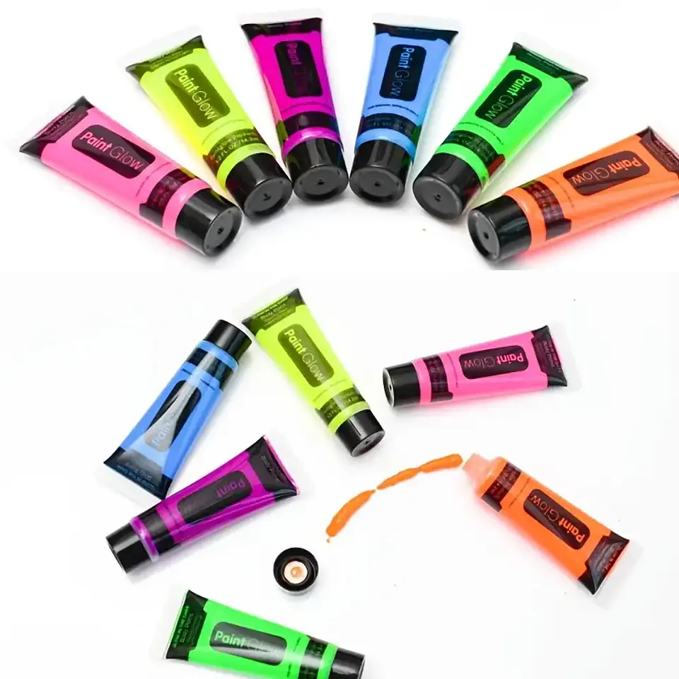 PINTURA NEÓN PARA ROSTRO Y CUERPO LAVABLE- POR MAYOR 5