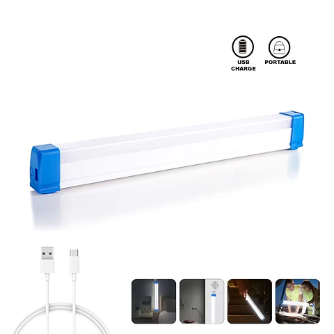 LÁMPARA LED EMERGENCIA RECARGABLE USB IMANTADA MEDIANA 40W 32CM- POR MAYOR