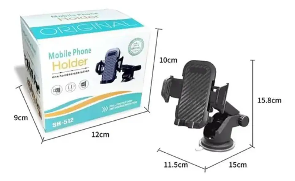 SOPORTE UNIVERSAL DE TELÉFONO PARA AUTO MARCA HOLDER- POR MAYOR 4