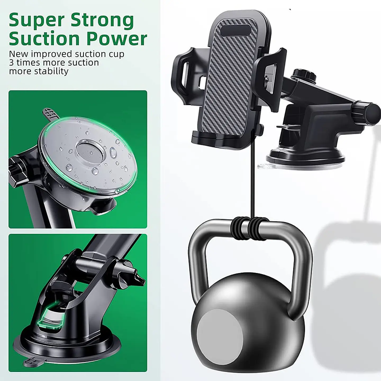 SOPORTE UNIVERSAL DE TELÉFONO PARA AUTO MARCA HOLDER- POR MAYOR 5